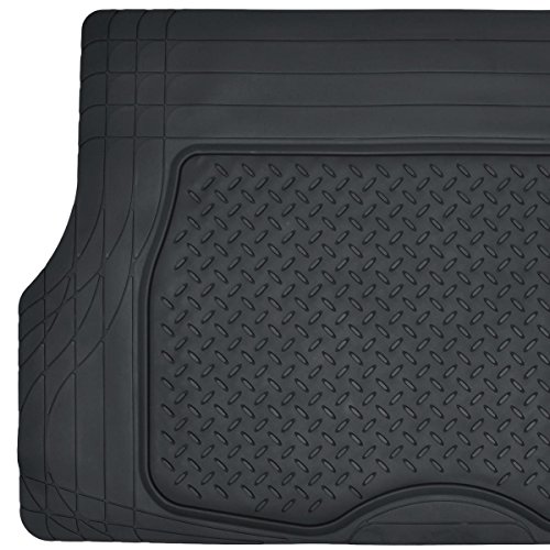 Motor Trend Heavy Duty Rubber Floor Mat Set