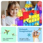 100-Piece Magnetic Building Tiles Set for Kids
