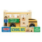 Melissa & Doug Wooden School Bus Toy Set