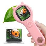 Kids Portable Mini Digital Microscope - Pink