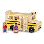 Melissa & Doug Wooden School Bus Toy Set