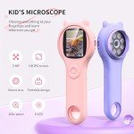 Kids Portable Mini Digital Microscope - Pink