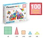 100-Piece Magnetic Building Tiles Set for Kids