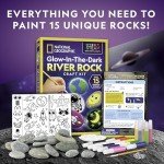 National Geographic Glow-in-the-Dark Rock Painting Kit