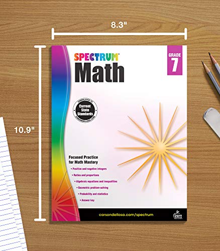 7th Grade Math Workbook with 160 Pages