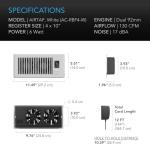 AC Infinity AIRTAP T4 Register Booster Fan