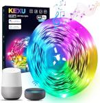 KEXU 50ft Smart WiFi LED Strip Lights with App