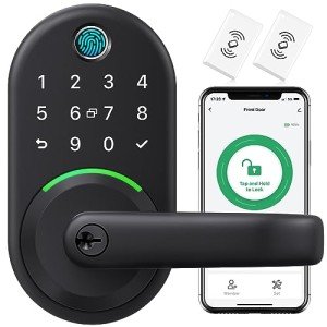 Smart Keyless Door Lock with Fingerprint & App