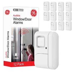 12-Pack Personal Window and Door Security Alarms