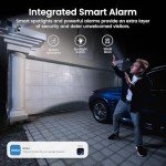 AOSU 2K Solar-Powered WiFi Security Camera Kit