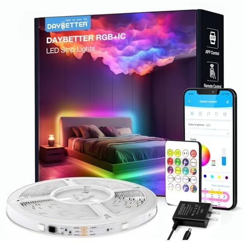 DAYBETTER App-Controlled RGB LED Strip Lights 16.4 ft