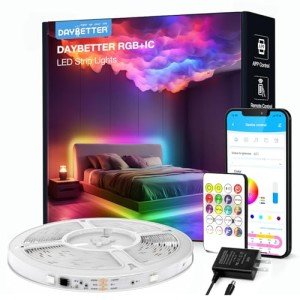 DAYBETTER App-Controlled RGB LED Strip Lights 16.4 ft