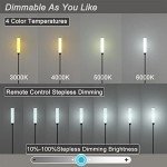 Nukanu Adjustable Remote Control Floor Lamp (Black)