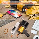 BUYSIGHT Rechargeable 1000,000 Lumens Handheld Spotlight