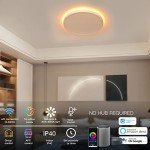 TALOYA 12-Inch RGB Smart Ceiling Lights, 2-Pack
