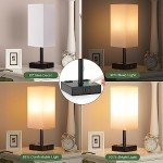 2-Pack Touch Lamp with USB Ports and Dimming