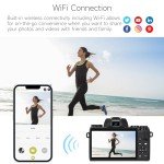 Saneen 8K Photography Camera with WiFi & Touch Screen