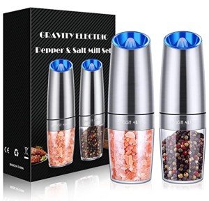 Gravity Electric Salt and Pepper Grinder Set