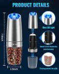 Gravity Electric Salt and Pepper Grinder Set