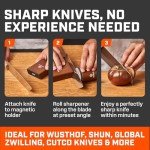 Easy Rolling Knife Sharpener for Kitchen Knives
