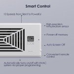 Biowind Smart Quiet Register Vent Fan - White