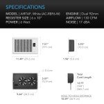 AC Infinity AIRTAP T6 Register Booster Fan