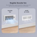 Biowind Smart Quiet Register Booster Fan - White