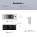 Biowind Smart Quiet Register Booster Fan - White