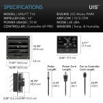 Smart 14" Exhaust Fan with WiFi Controller