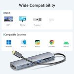 6-in-1 USB-C Hub with 4K HDMI Output