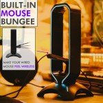 RGB Headset Stand with Mouse Bungee and USB Hub