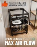 ECHOGEAR 15U Wall-Mount Server Rack with Shelves