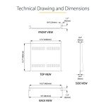 Vented Cantilever Rack Shelf - 2-Pack, Heavy-Duty