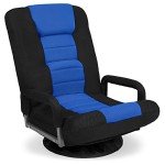 Swivel Gaming Floor Chair with Adjustable Backrest