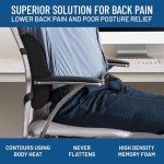Memory Foam Lumbar Support Pillow for Back Pain
