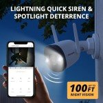 Defender AI 4K Outdoor Security Camera, 2 Pack