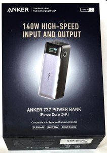 Anker 737 Power Bank 24,000mAh, 140W Output