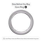 Oura Ring 4 Silver - Size 8 Fitness Tracker