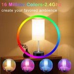Smart RGB LED Bedroom Lamp with USB Ports
