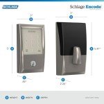 Schlage Encode Wi-Fi Smart Deadbolt - Satin Nickel