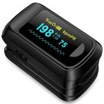 Fingertip Pulse Oximeter with OLED Screen and Lanyard