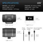 AC Infinity CLOUDWAY WiFi Vent Fan with Controller