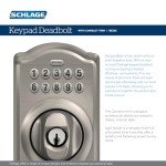 Schlage Camelot Keypad Deadbolt - Keyless Entry Lock