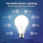 Smart Color-Changing Light Bulbs - 4 Pack