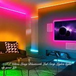 Smart LED Strip Lights with App & Remote, 50ft