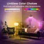 Smart Color-Changing Light Bulbs - 4 Pack