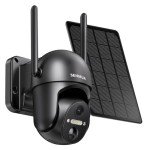 SEHMUA Wireless 2K Solar Security Camera with Night Vision