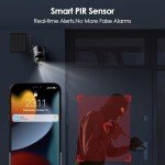 SEHMUA Wireless 2K Solar Security Camera with Night Vision