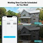 SEHMUA Wireless 2K Solar Security Camera with Night Vision