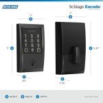 Schlage Encode Smart WiFi Deadbolt - Matte Black